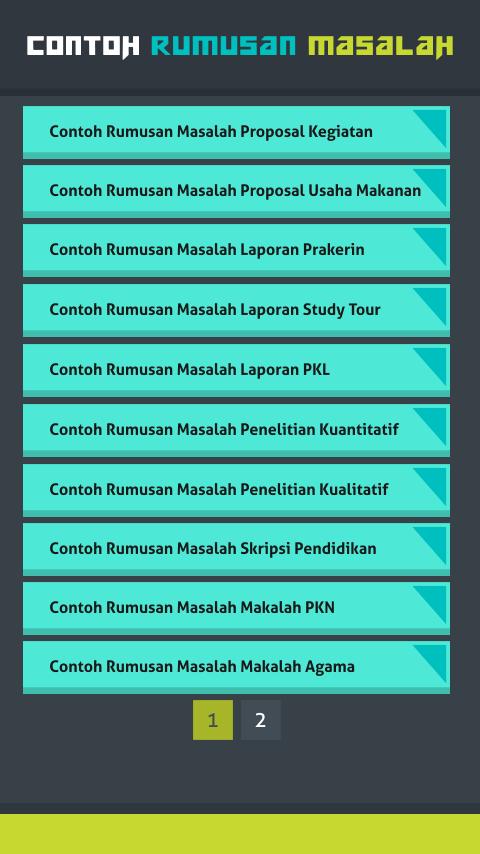 Contoh Rumusan Masalah For Android Apk Download