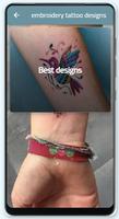 embroidery tattoo designs पोस्टर