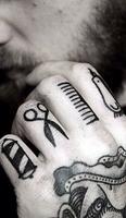 barber tattoo الملصق