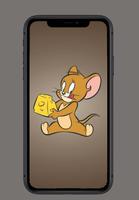 Cat & Mouse Cartoon Wallpaper-poster