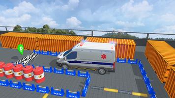Ambulance parking game 3d Ekran Görüntüsü 2