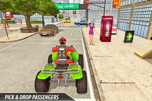 ATV Bike Taxi Sim 3D syot layar 2