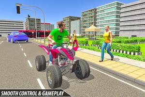 ATV Bike Taxi Sim 3D syot layar 3