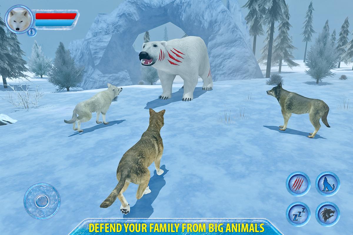 Игра волки медведи. Симулятор арктического волка. Игра симулятор волка 3д. Полярный волк в играх. Арктические волки играют.
