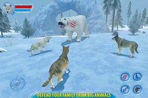 arctische wolf sim 3D screenshot 1