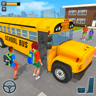 School Bus Coach Driving Game ikon
