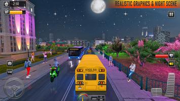 School Bus Coach Driving Game capture d'écran 1