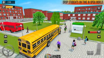 School Bus Coach Driving Game syot layar 2
