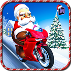 Santa Christmas Moto Gift Delivery Game آئیکن