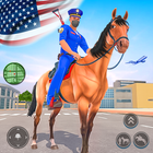 US Police Horse Crime Shooting icône