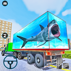 Sea Animal Transport Truck 3D icon