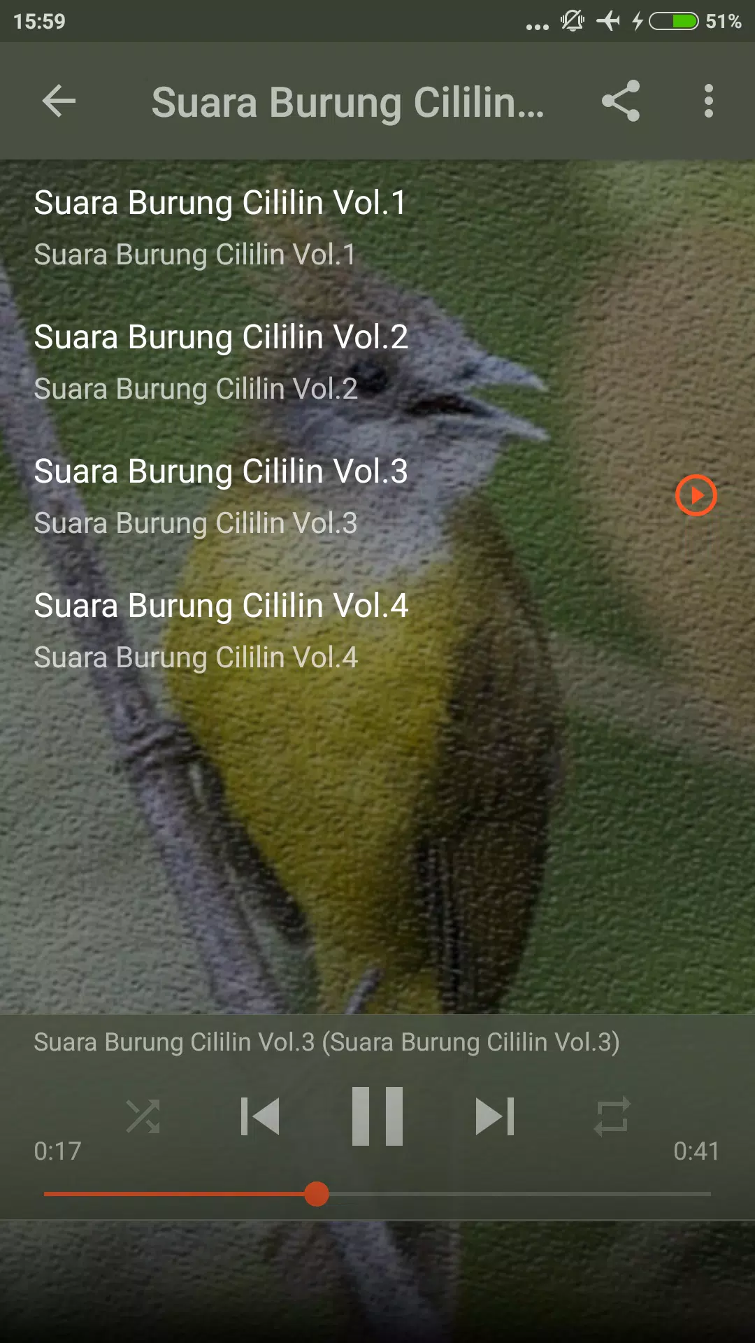Suara Burung Cililin Vs kapas Tembak for Android - APK Download