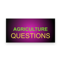 AGRICULTURE QUESTIONS