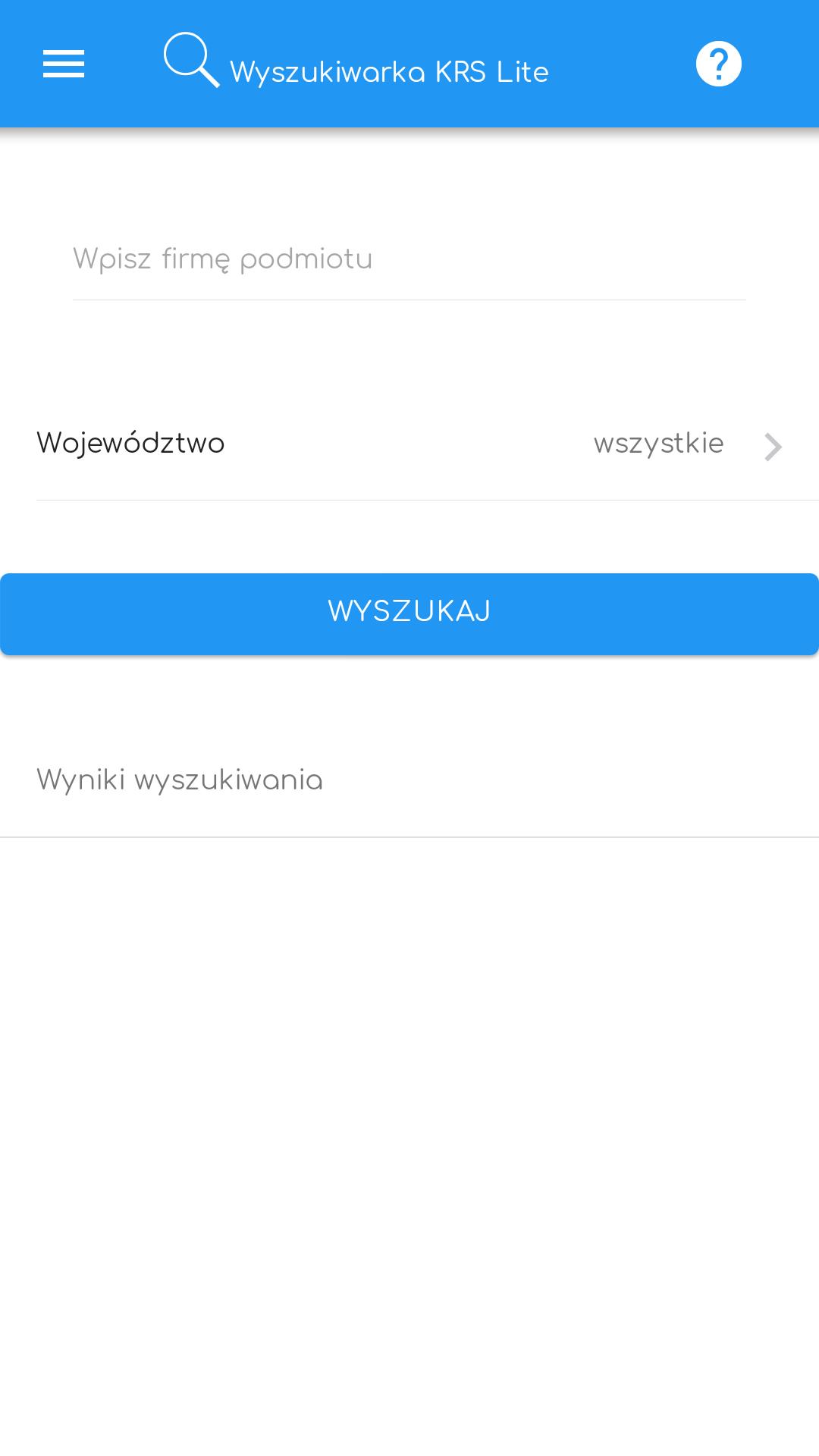 Wyszukiwarka KRS для Андроид - скачать APK