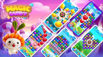 Match 3 Games: Magic Candy Poster