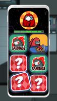 Match Cards Game for Among Us imagem de tela 2