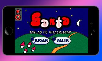 Poster Santa: Tablas de Multiplicar e