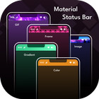 Customized Material Status Bar icono