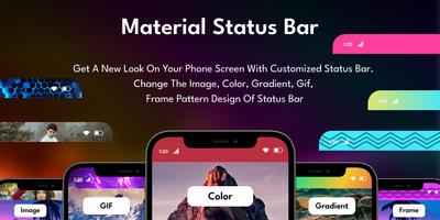 Customized Material Status Bar Plakat