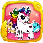 Dessiner Une Licorne Mignonne icône
