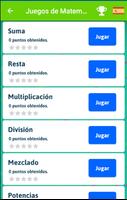 Juegos de Matemática capture d'écran 3