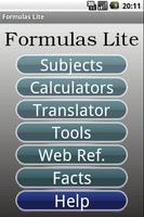 Formulas Lite ポスター