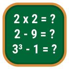 Examen de matemáticas, de icono