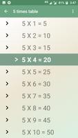 Tables de multiplication-Math est amusant Affiche