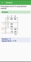 Square Root - Division Method capture d'écran 1