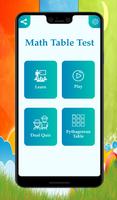Math Table Test ( Math Ke Table ,Math Table Quiz) पोस्टर