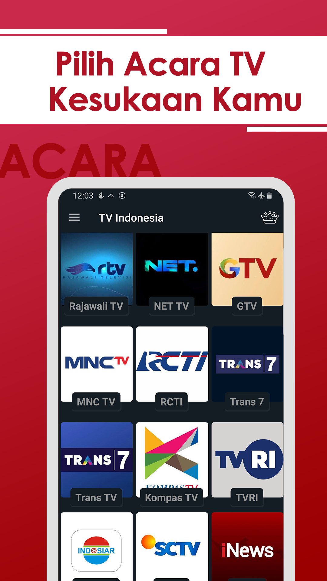 TV Indonesia Streaming Online Live RCTI SCTV ANTV APK 9.0 ...