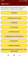 Commerce Maths Part 1 Solution 12th HSC Board Affiche