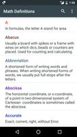 Math definitions Dictionary an screenshot 1
