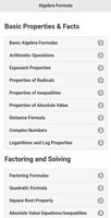 Maths Formulas For All Exams capture d'écran 2