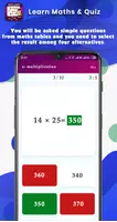 Math Game :  learn and workout ảnh chụp màn hình 1
