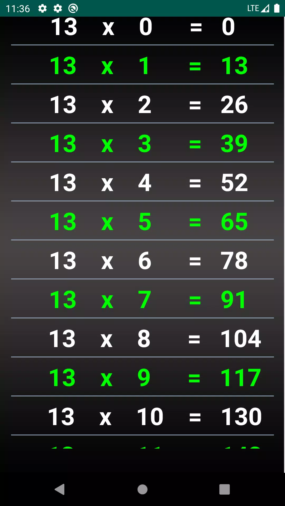 Mémorisation table de multiplication APK pour Android Télécharger