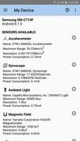 Sensor Data اسکرین شاٹ 1