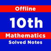 10th class math solved notes-icoon