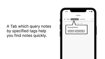 Tagged Notes App - Tag Pad capture d'écran 1