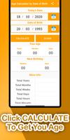 Age Calculator by Date of Birth capture d'écran 2