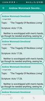 Andrew Wommack Devotional poster