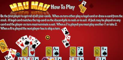 Mau Mau card game الملصق