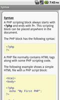 PHP Pro Quick Guide capture d'écran 2