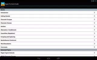 Regex Pro Quick Guide Free capture d'écran 7