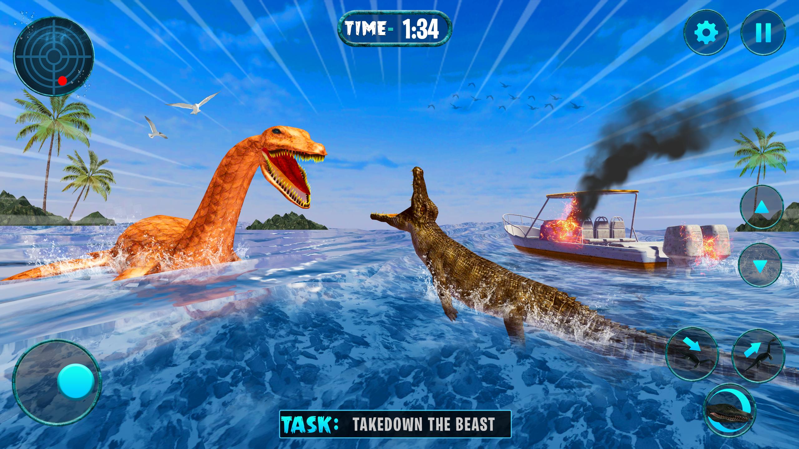 Sea Monster Dino Water World: Sea Monster Game APK pour Android Télécharger