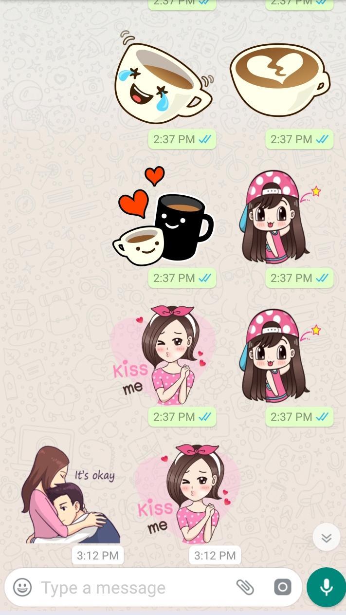 So Cute Romantic Love Sticker Pack For Whatsapp For Android Apk