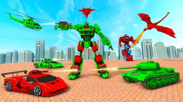Dino Robot Transform Car Games captura de pantalla 6
