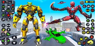 Flying Car Robot Fighting Game