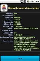 Malaysia Parking Summons capture d'écran 3