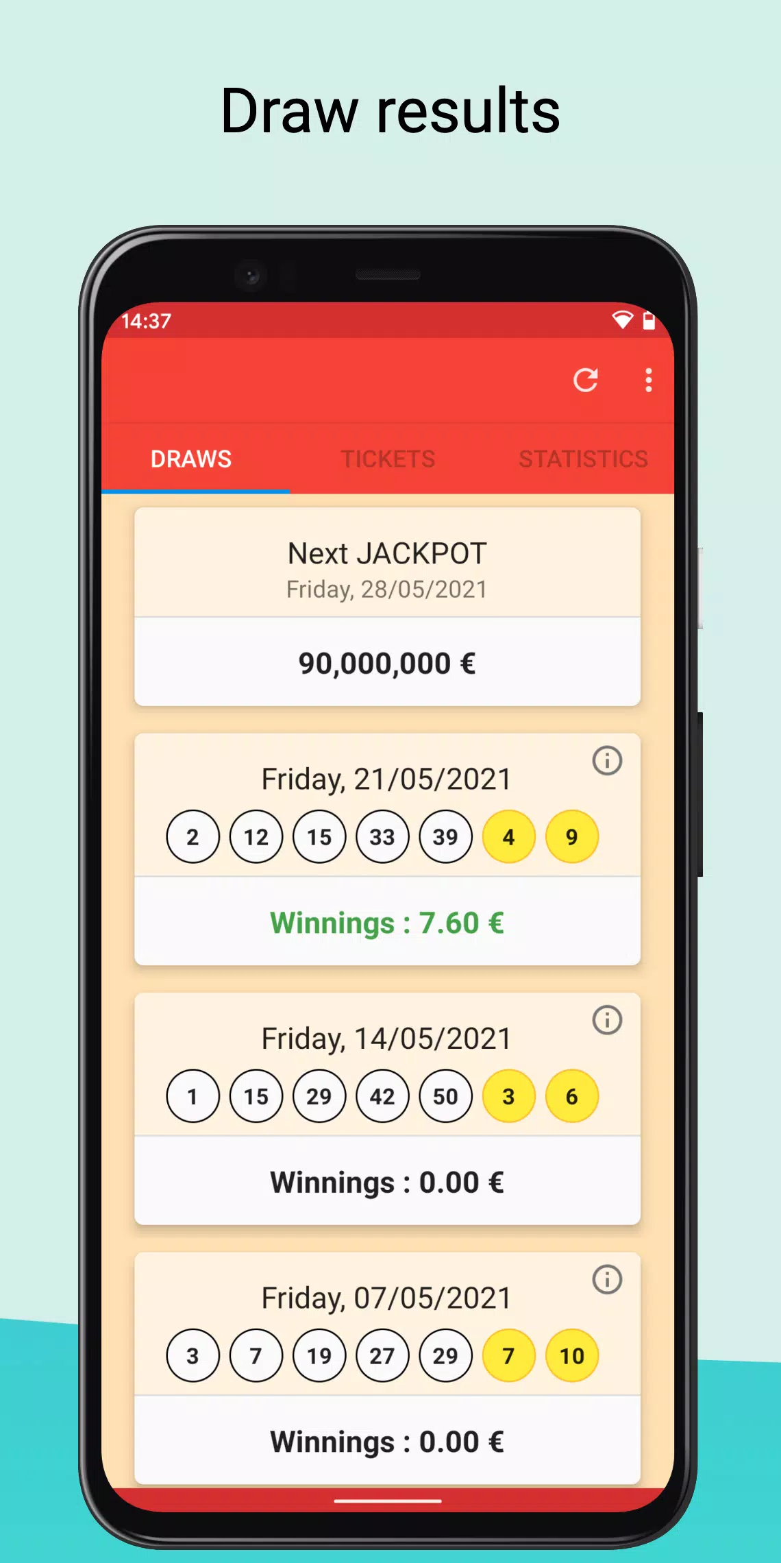 Result for Eurojackpot lottery APK for Android Download